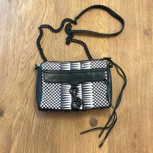 Geometric Print Crossbody Bag
